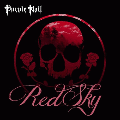 Purple Nail : Red Sky